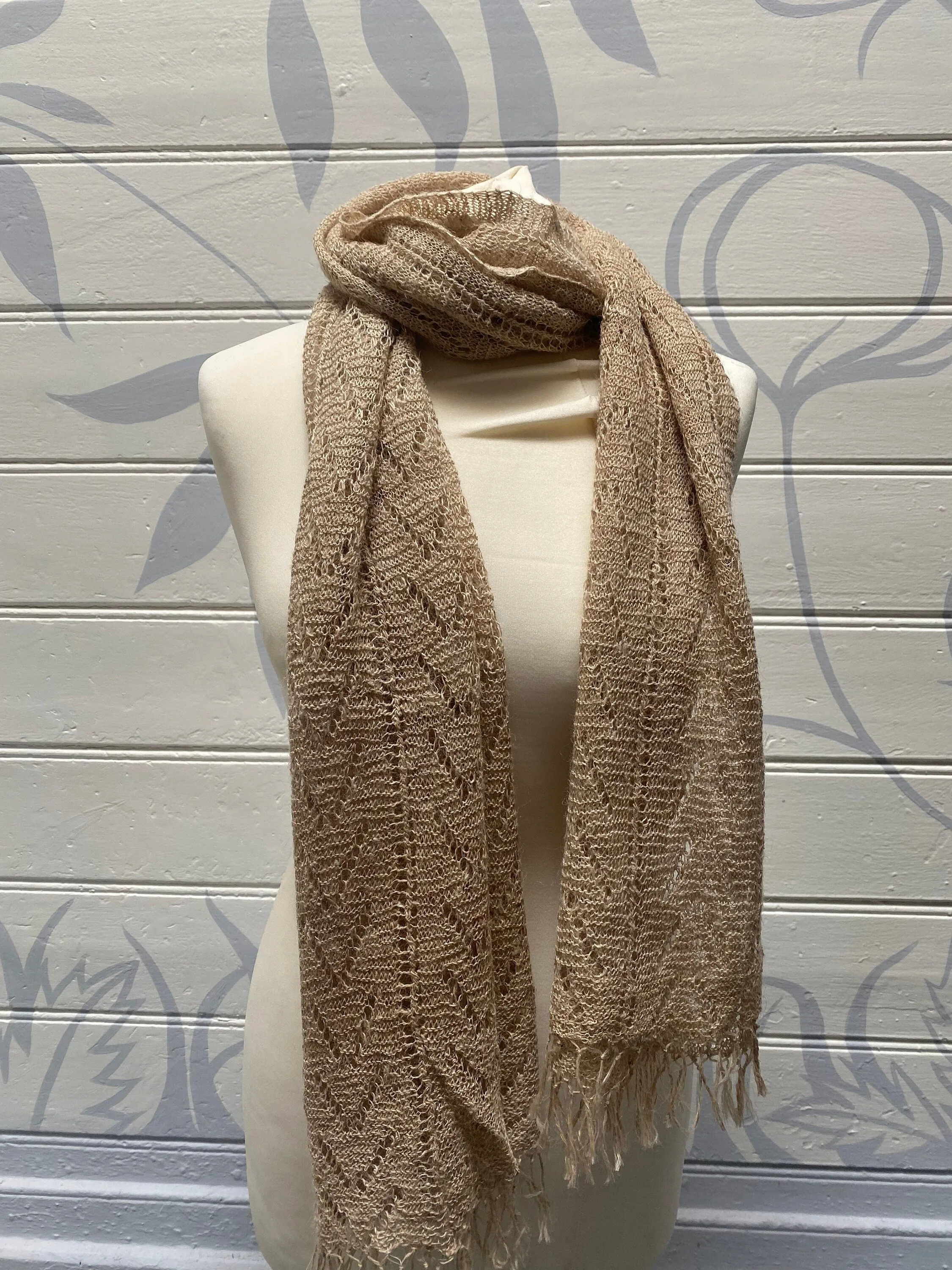 100% Nettle Handwoven Scarf // Alloo Himalayan Scarf