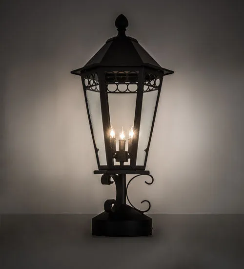 14"W Yorkshire Lantern Victorian Post Mount