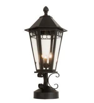 14"W Yorkshire Lantern Victorian Post Mount