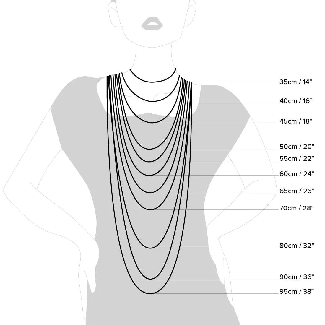 9ct Yellow Gold Hollow Figaro Chain Necklace 60cm