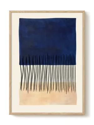 Abstract Modern Art - Blue