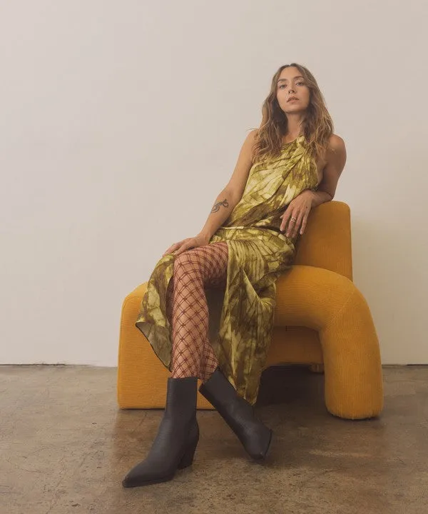 Alligator-Embossed Textured Booties