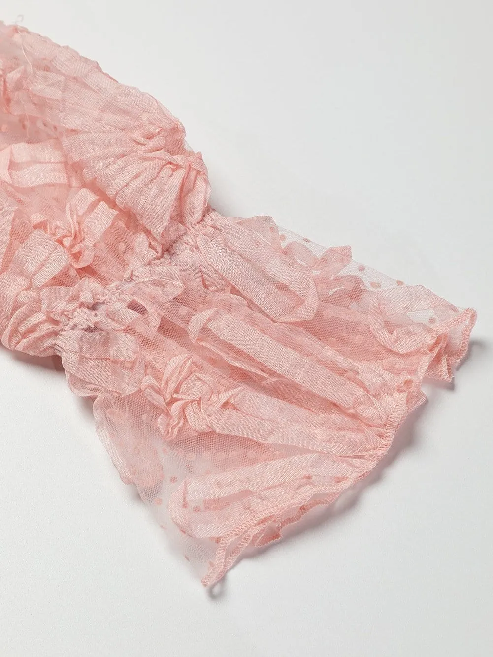 Appealing Pink Mesh Top