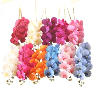 Artificial Orchid Flowers Realistic Phalaenopsis