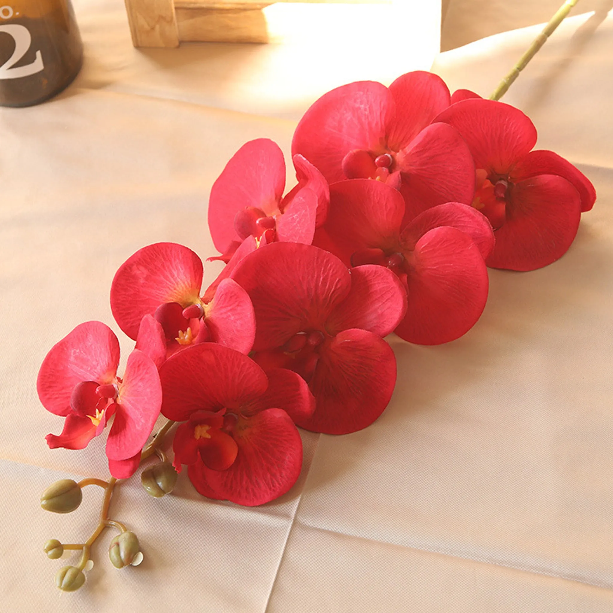 Artificial Orchid Flowers Realistic Phalaenopsis