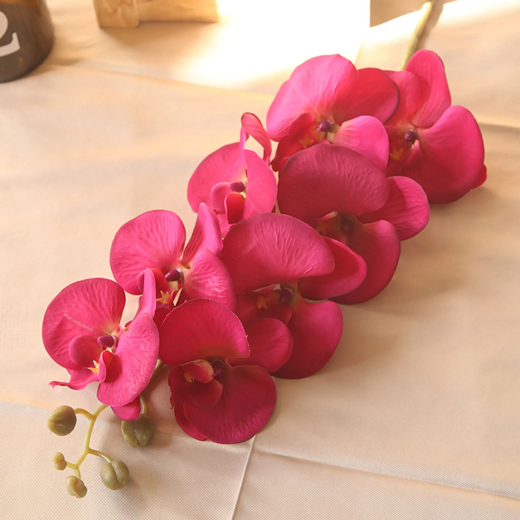 Artificial Orchid Flowers Realistic Phalaenopsis