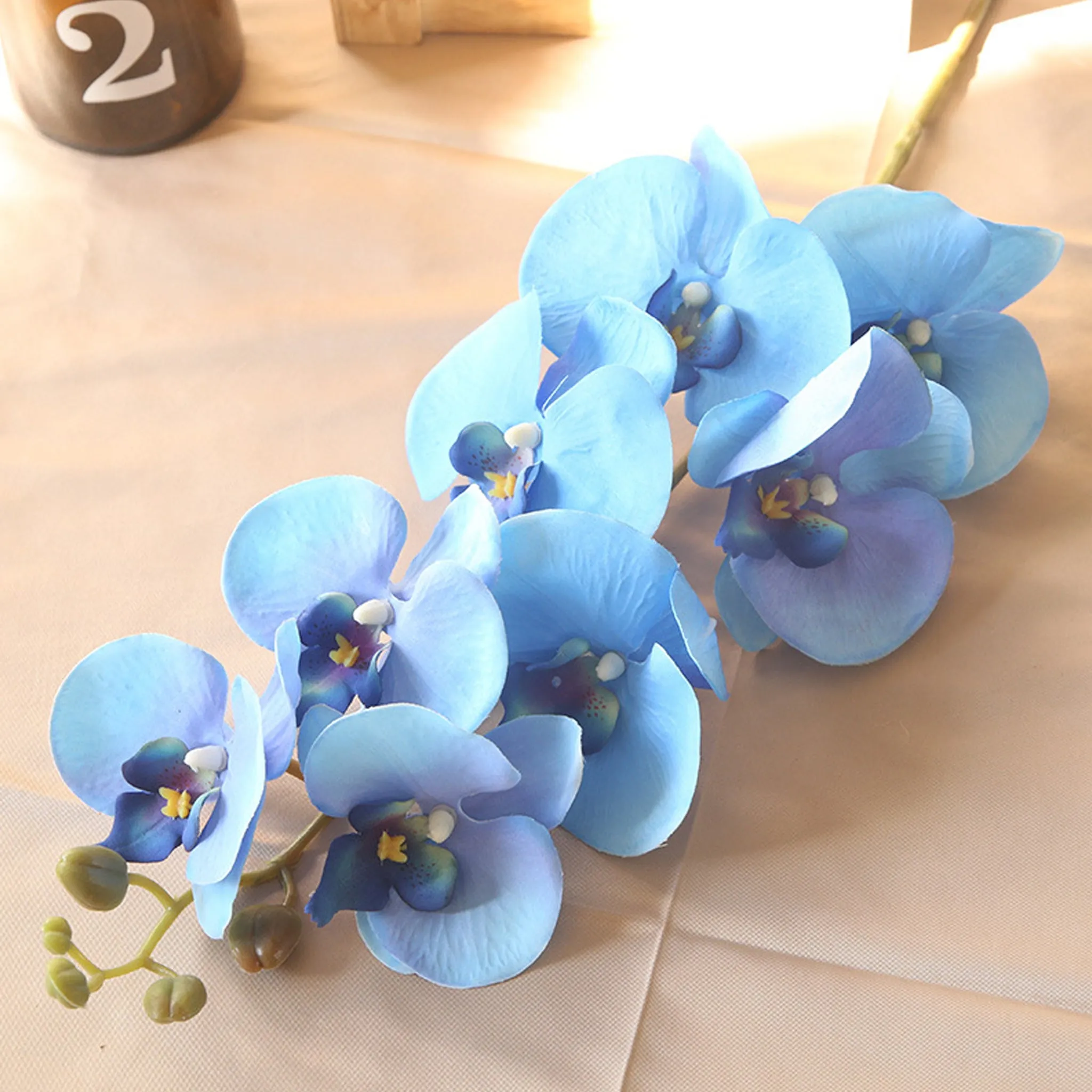 Artificial Orchid Flowers Realistic Phalaenopsis