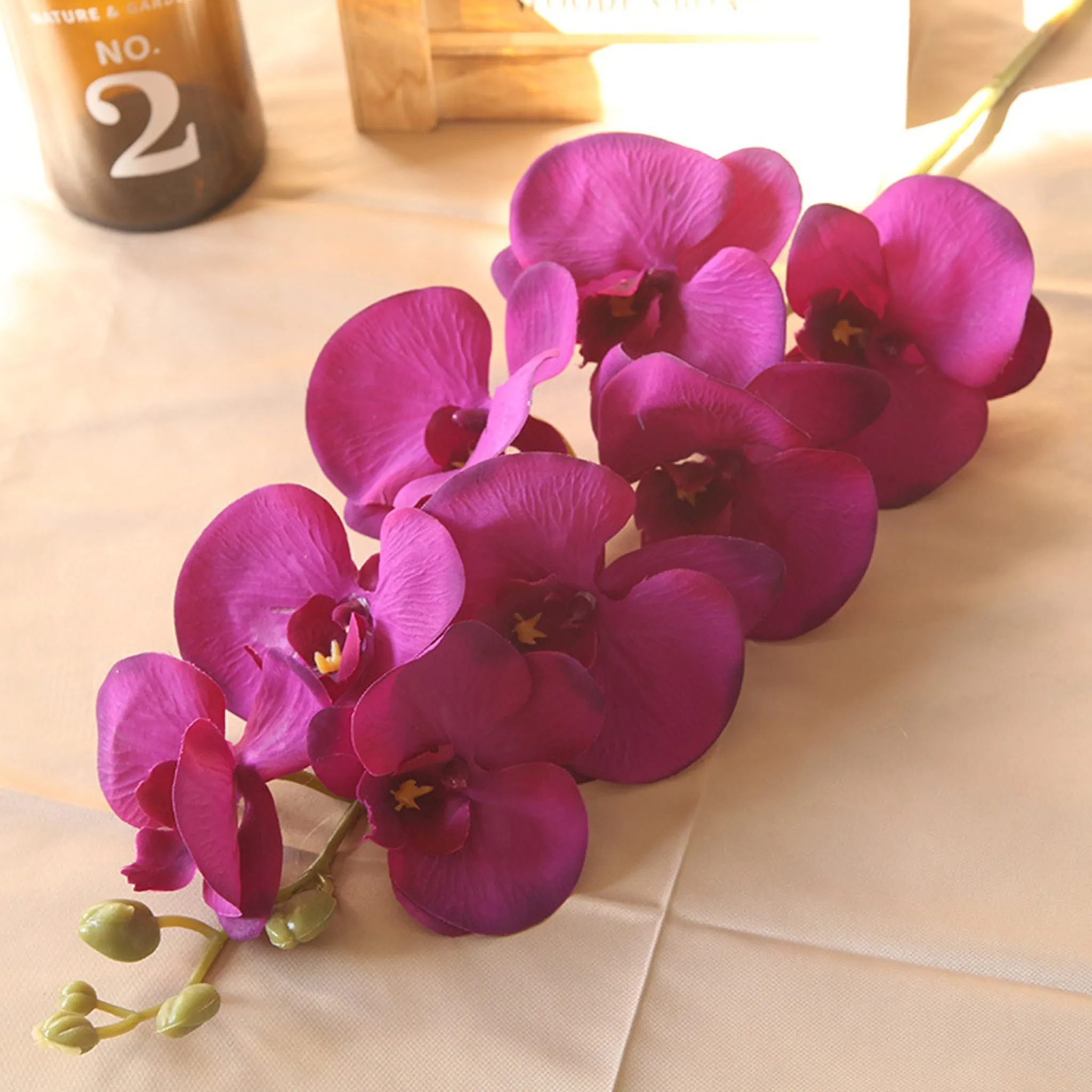Artificial Orchid Flowers Realistic Phalaenopsis