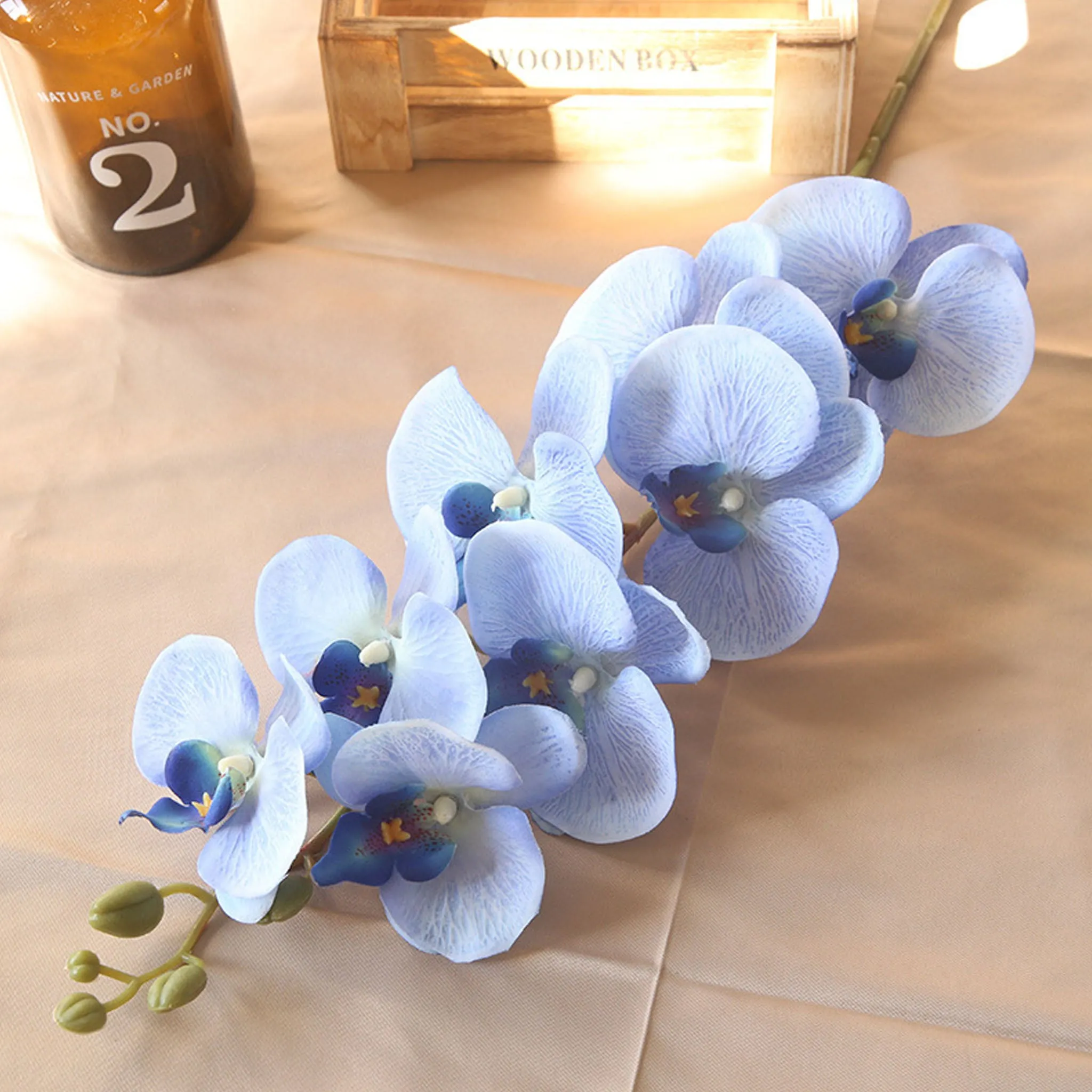 Artificial Orchid Flowers Realistic Phalaenopsis