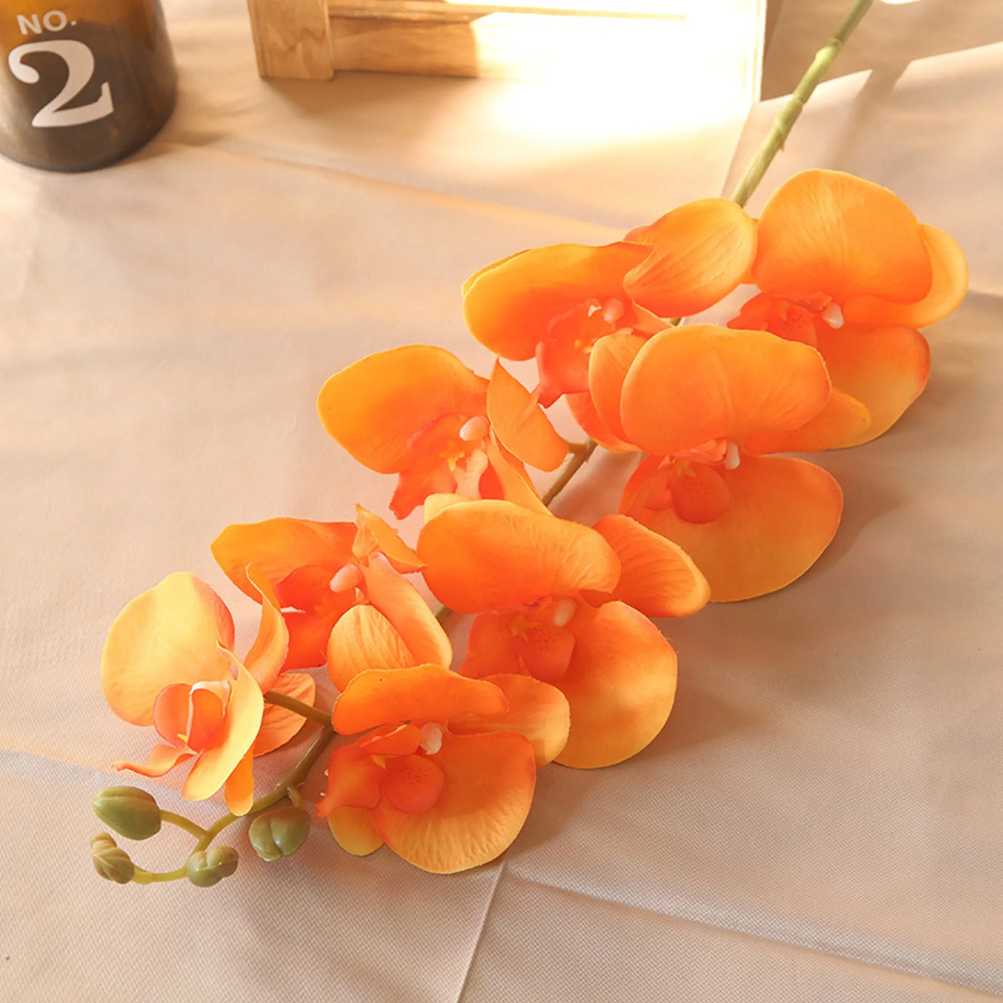 Artificial Orchid Flowers Realistic Phalaenopsis