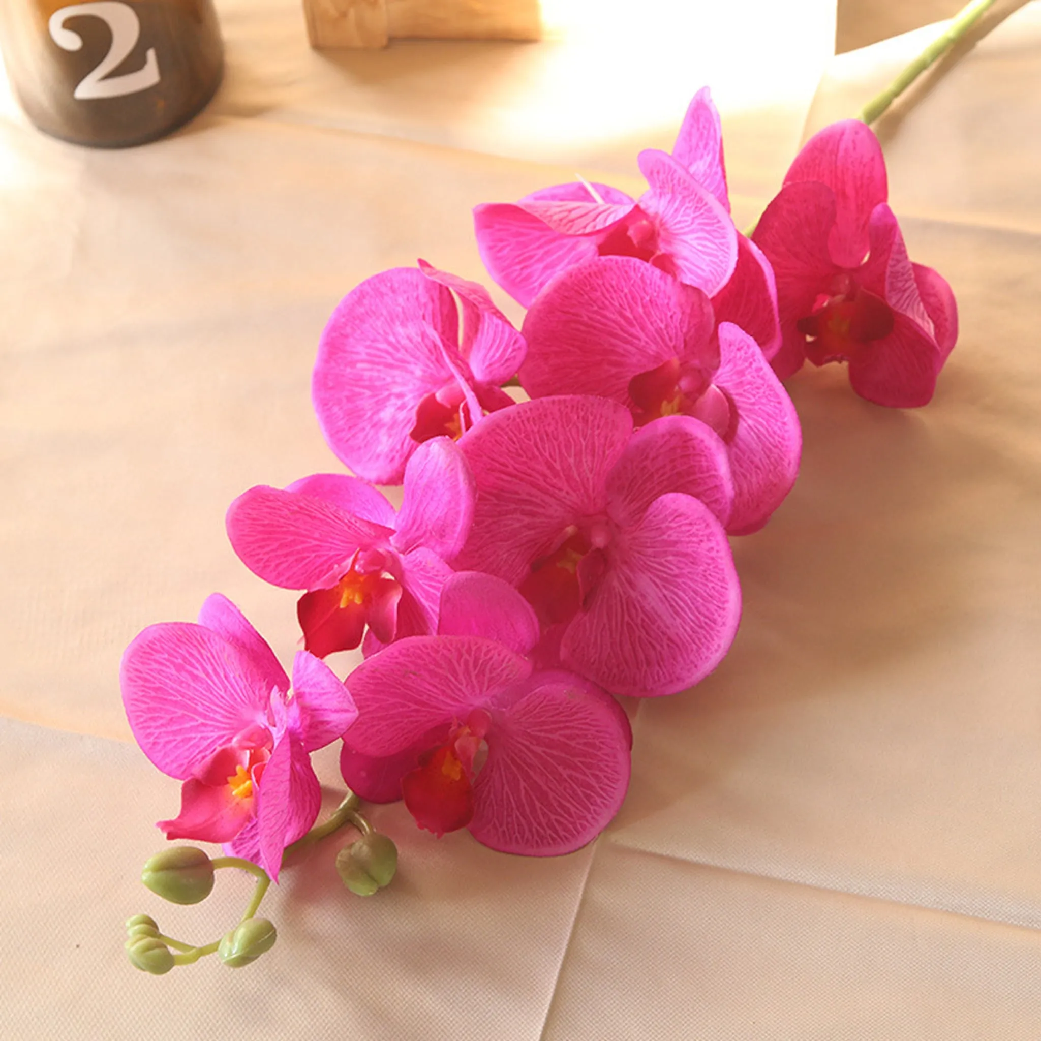 Artificial Orchid Flowers Realistic Phalaenopsis