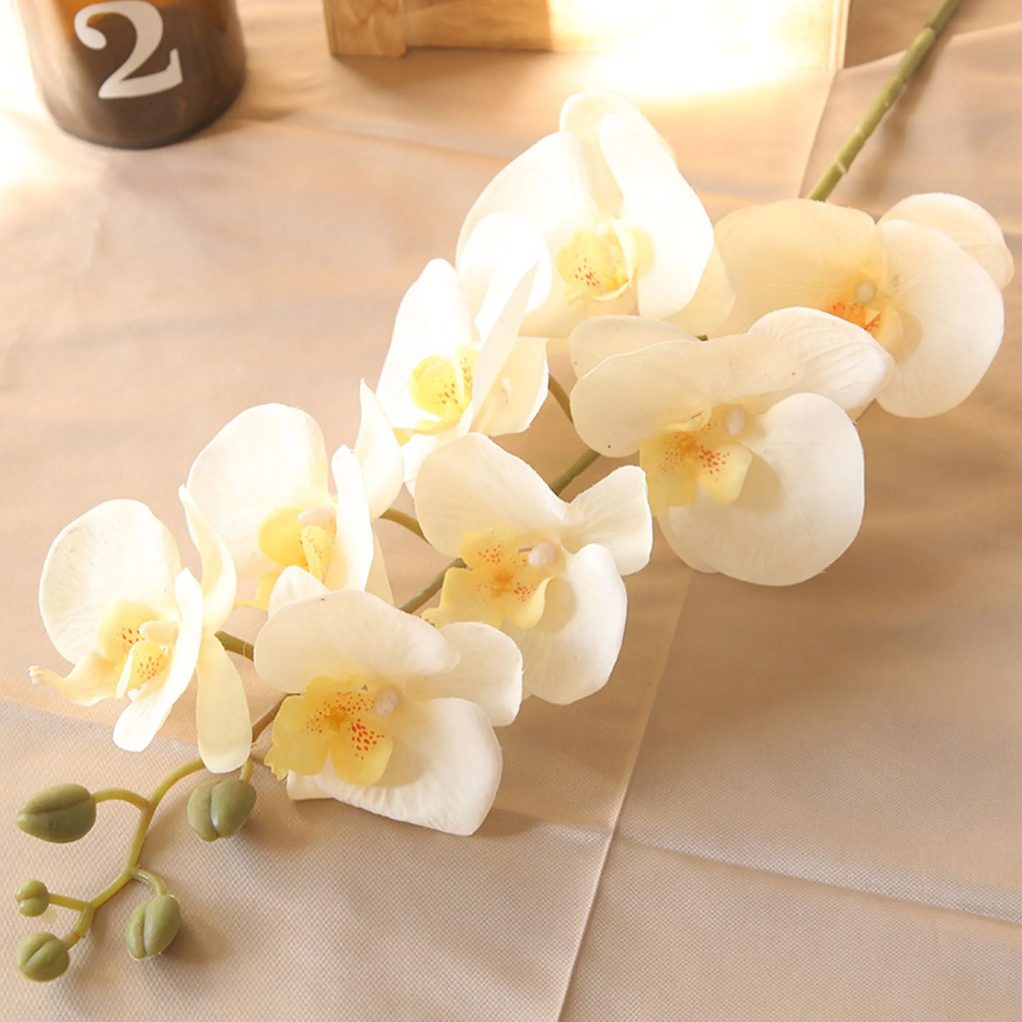 Artificial Orchid Flowers Realistic Phalaenopsis