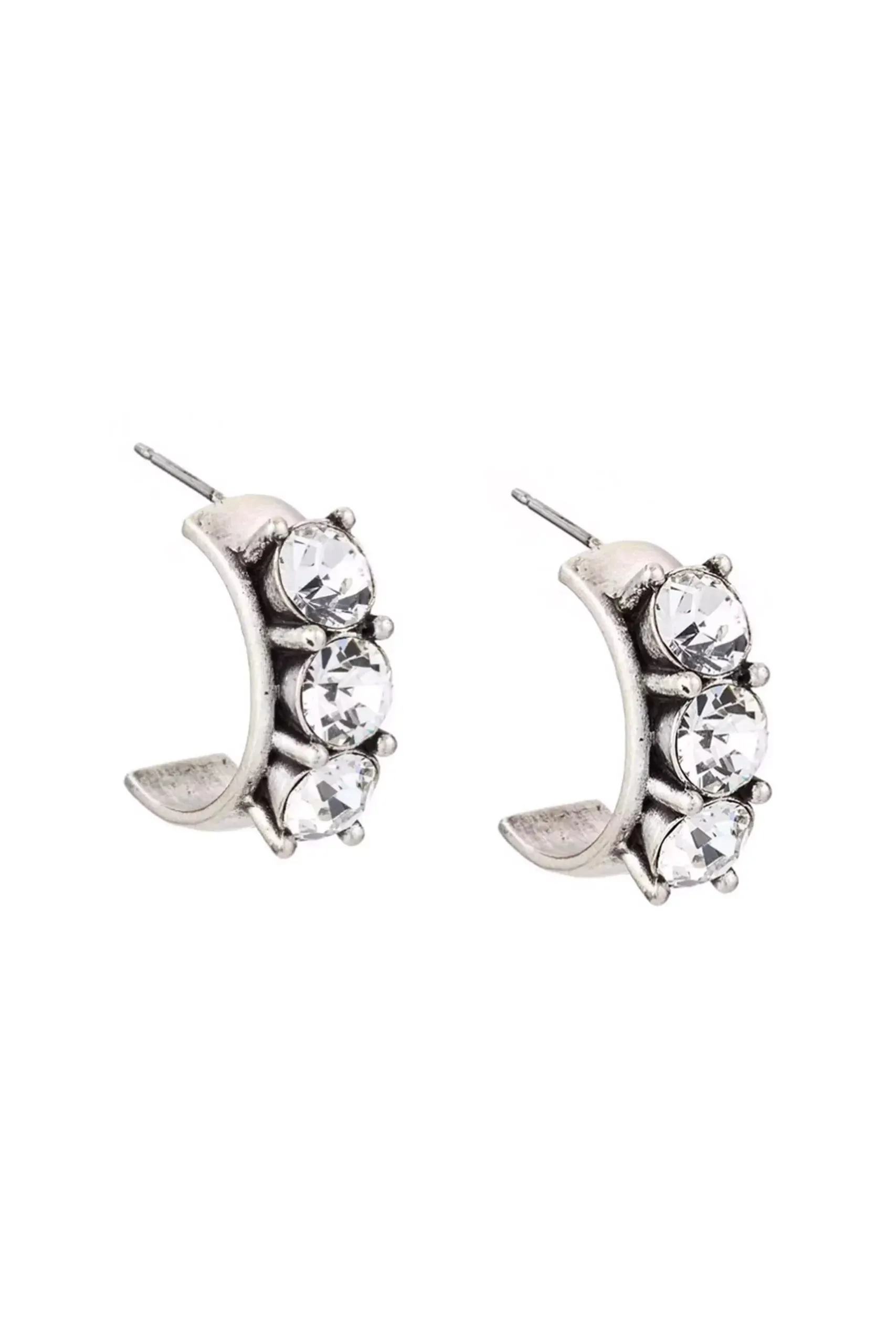 Austrian Crystal Huggie Earrings