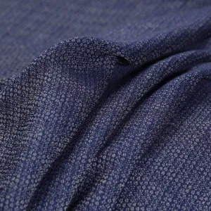 Blue - Kumaun Handwoven Merino Woolen Fabric 06