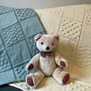 Checker Block Baby Blanket Knit Kit