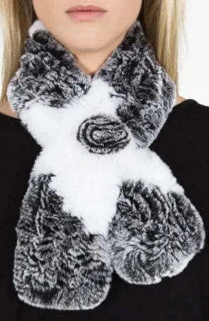 Chinchilla Rex Fur Scarf