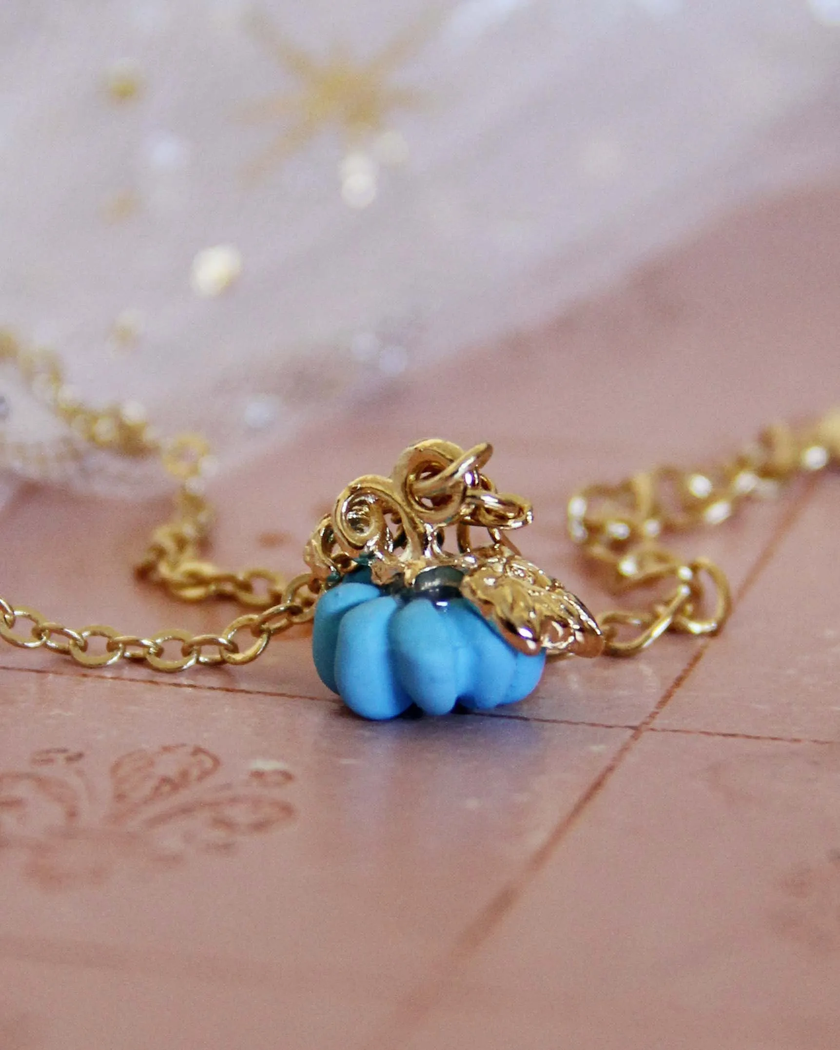Cinderella Necklace in Blue