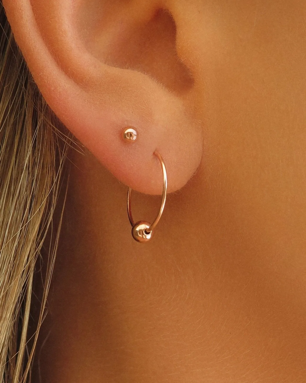 Classic Hoop Earrings  - 14k Rose Gold Fill