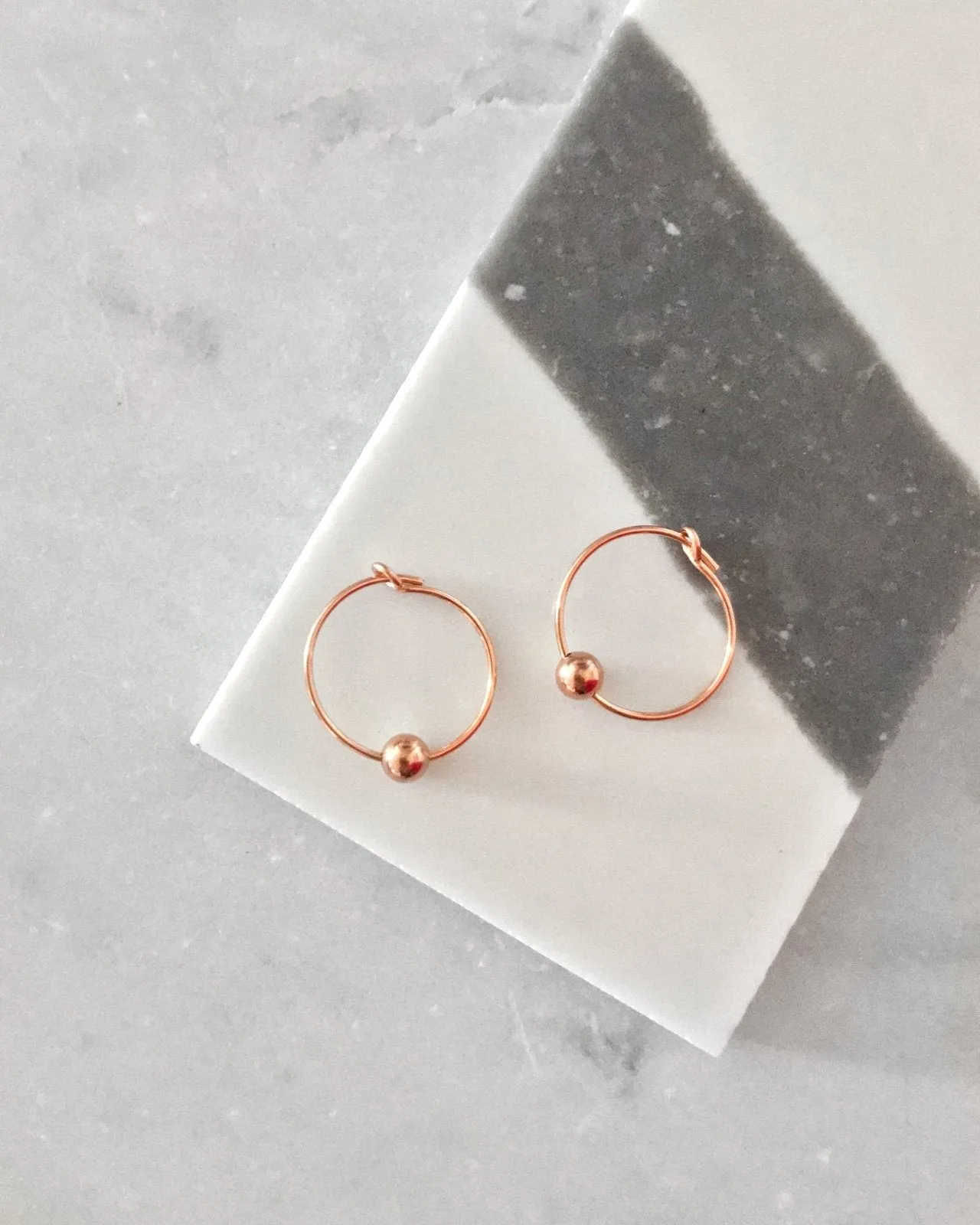 Classic Hoop Earrings  - 14k Rose Gold Fill