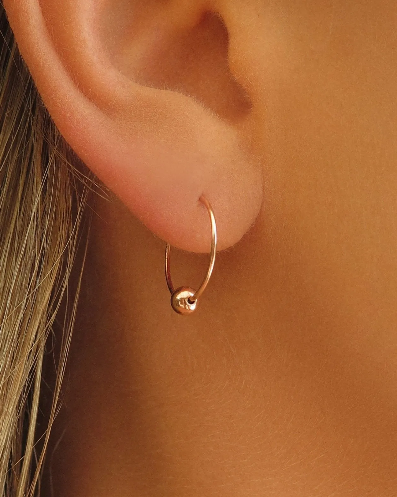 Classic Hoop Earrings  - 14k Rose Gold Fill