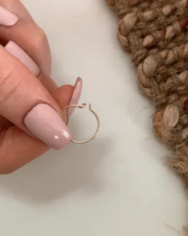 Classic Hoop Earrings  - 14k Rose Gold Fill