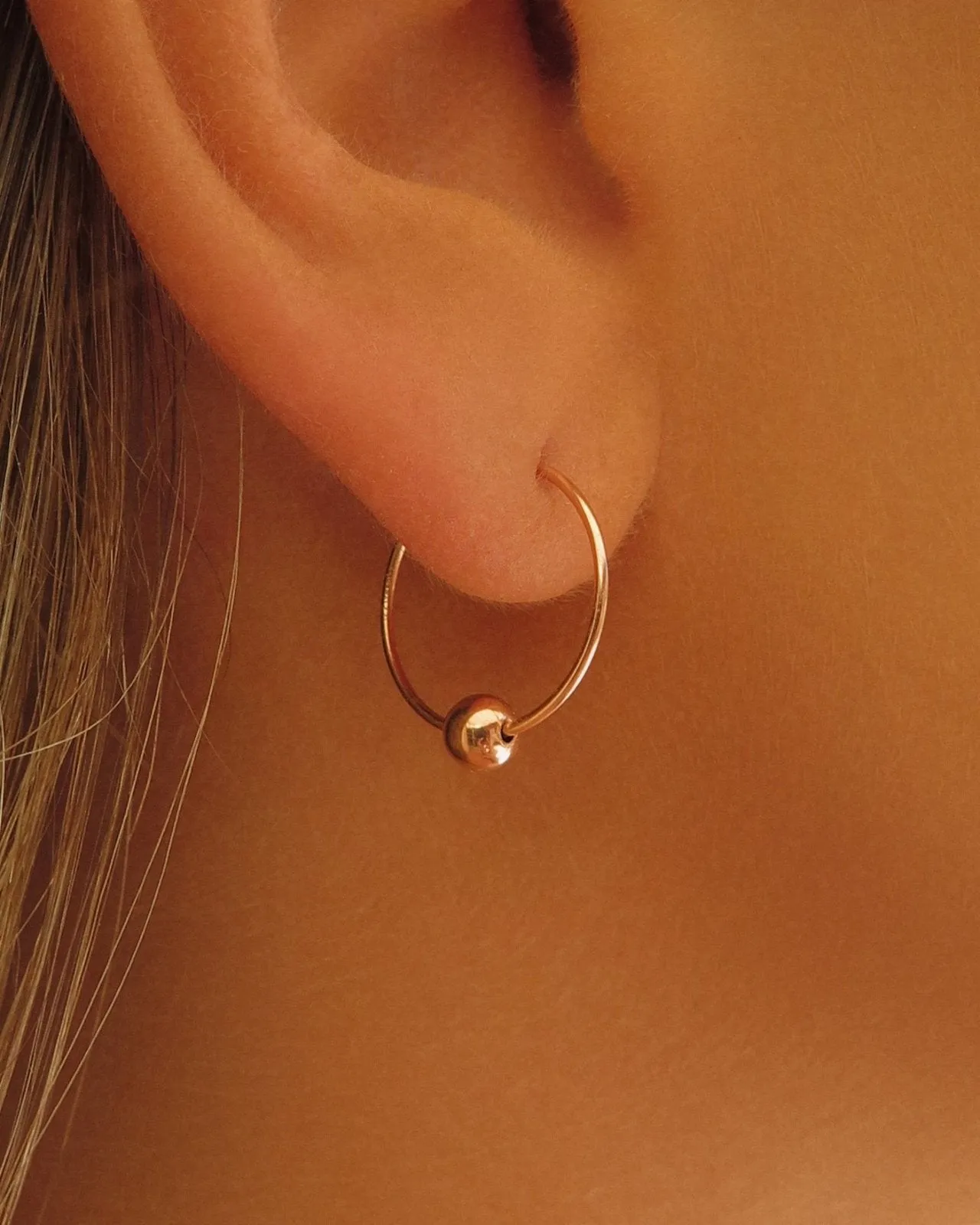 Classic Hoop Earrings  - 14k Rose Gold Fill