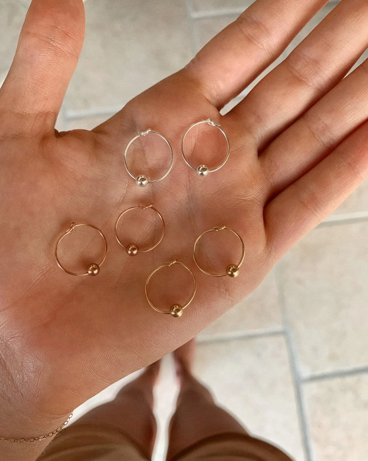 Classic Hoop Earrings  - 14k Rose Gold Fill