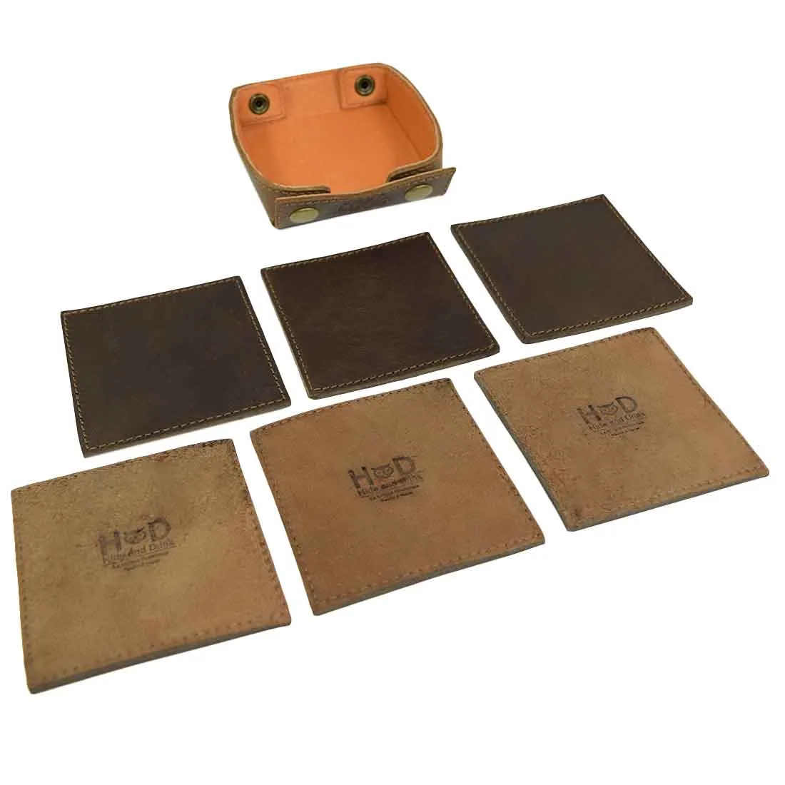 Classic Square Box Coasters Set (6-Pack)
