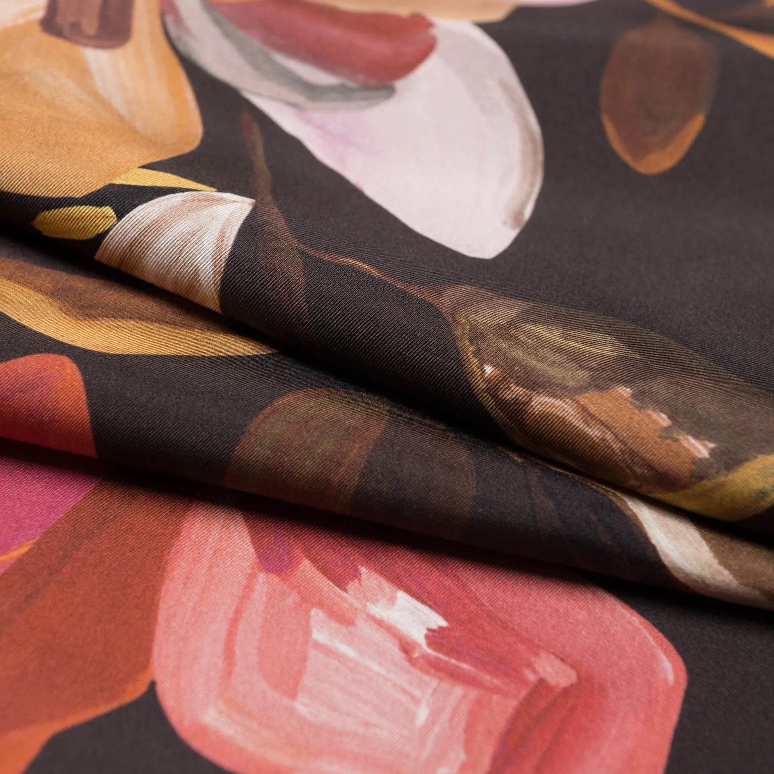 Eloisa - Large Silk Scarf - Dark Chocolate