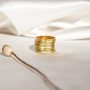 Engraved Rings - Custom Name Rings, Engraved Rings for Women by Cushy Pups