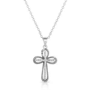 Expressive Faith Crystal Cross Necklace