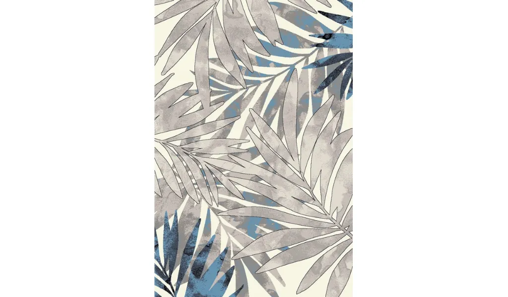 Freedom Blue Multicoloured Tropical Pattern Rug