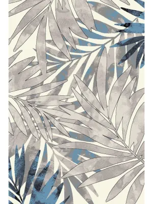 Freedom Blue Multicoloured Tropical Pattern Rug