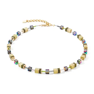 GeoCUBE® Iconic Mono Gold necklace olive