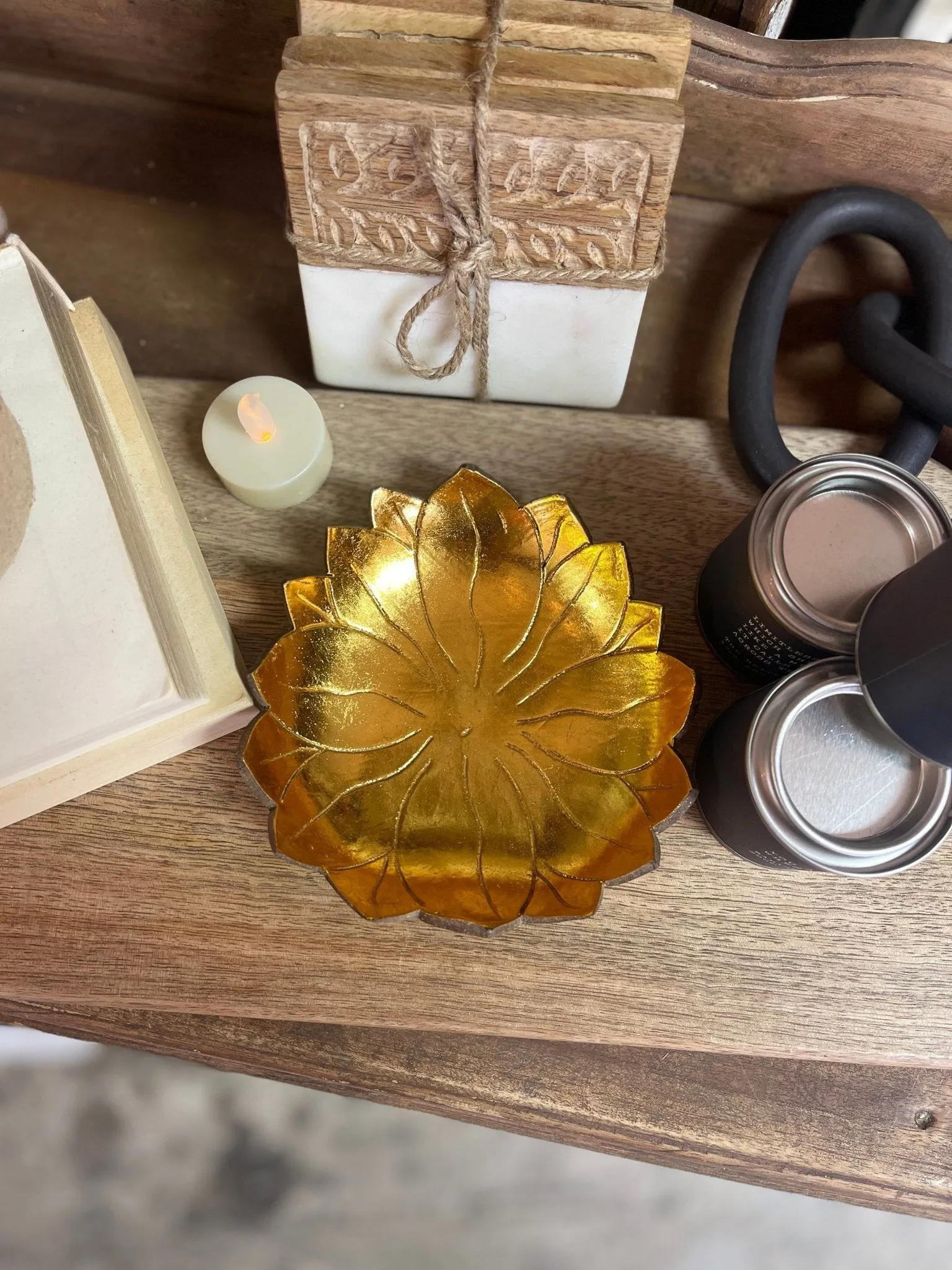 Gold Coconut Shell Bowl
