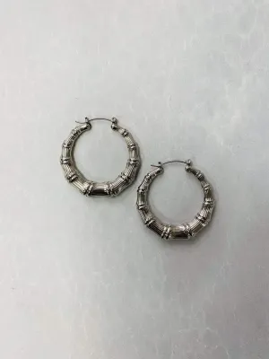 Harley Bamboo Hoop Silver