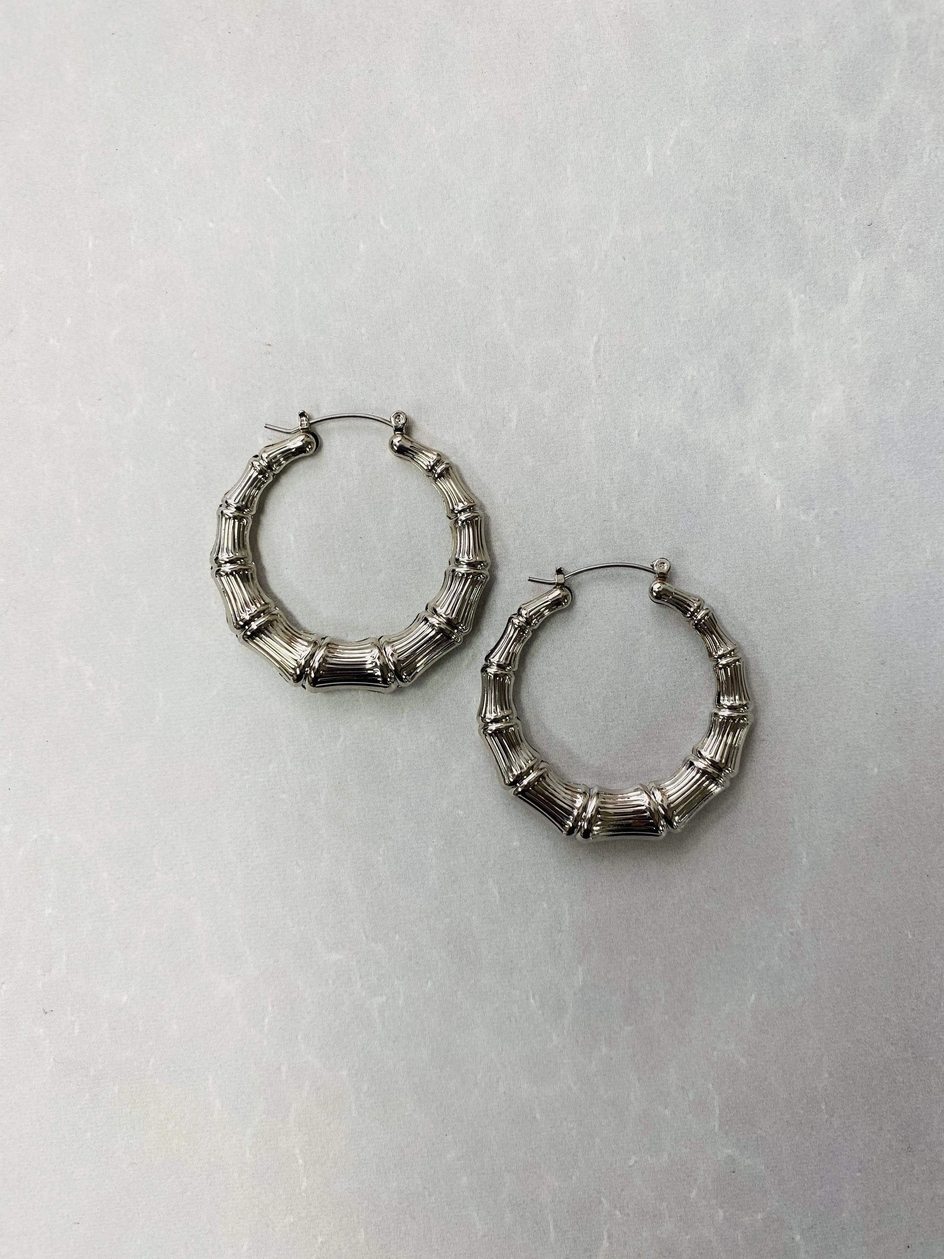 Harley Bamboo Hoop Silver