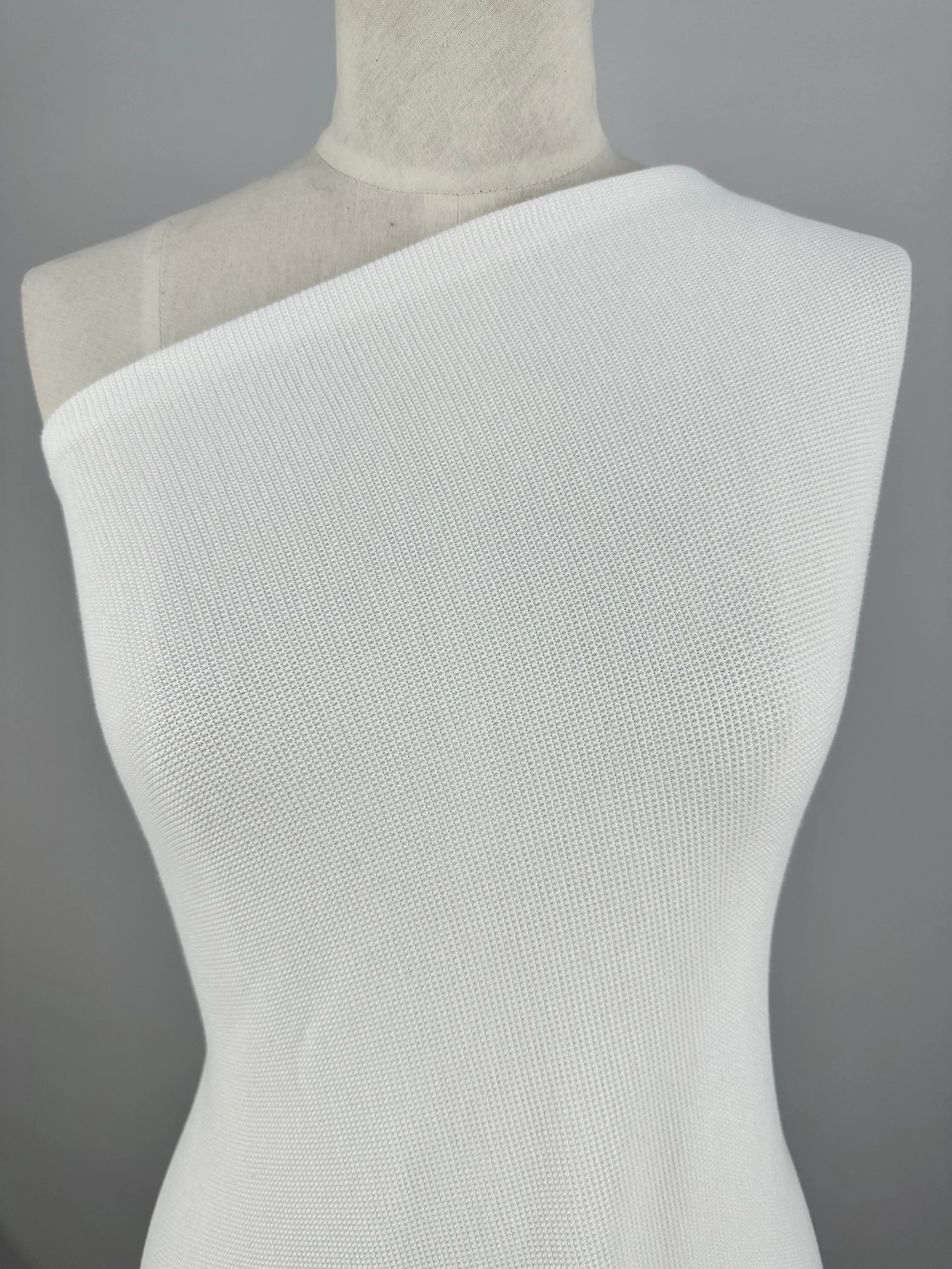 Honeycomb Knit - White - 158cm
