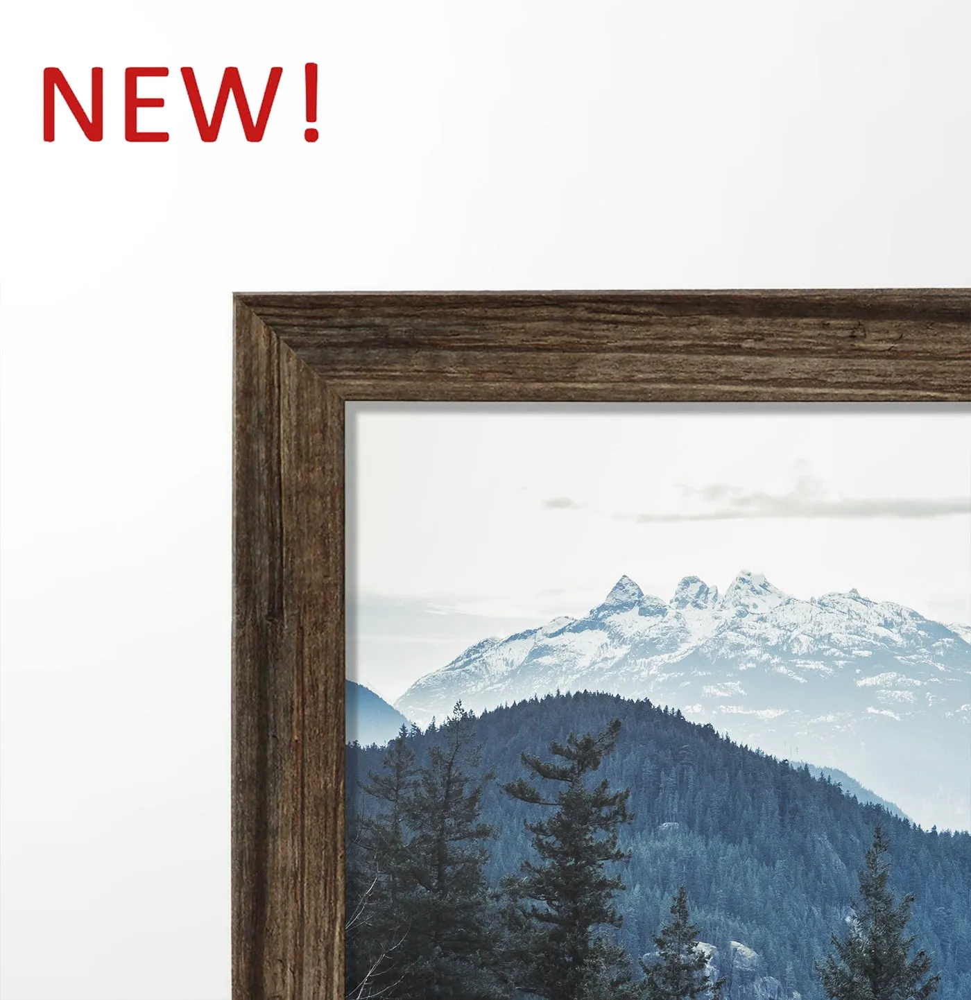 Indigo Blue Great Mountains Framed Tiptych Wall Art