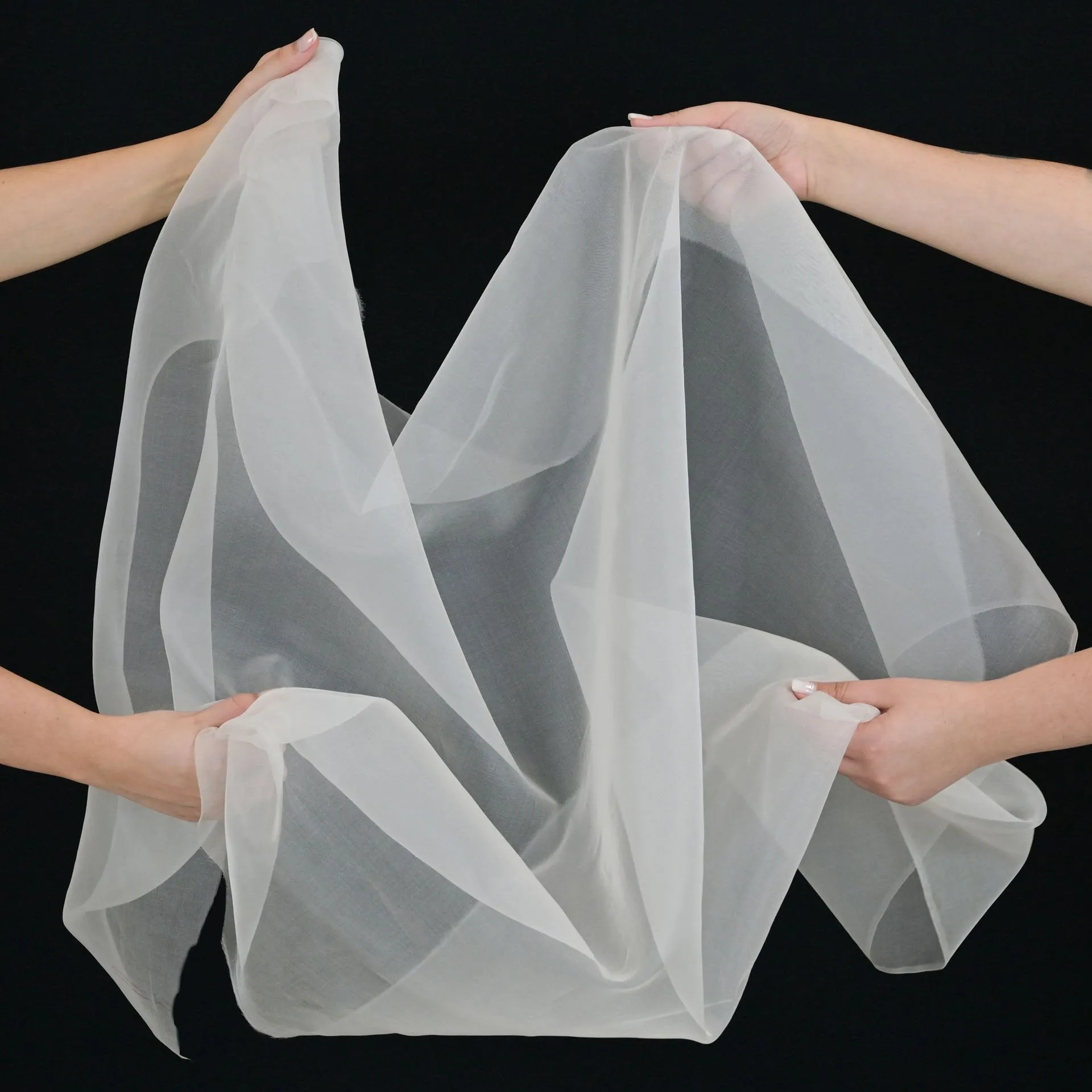Ivory Organza Fabric 96859