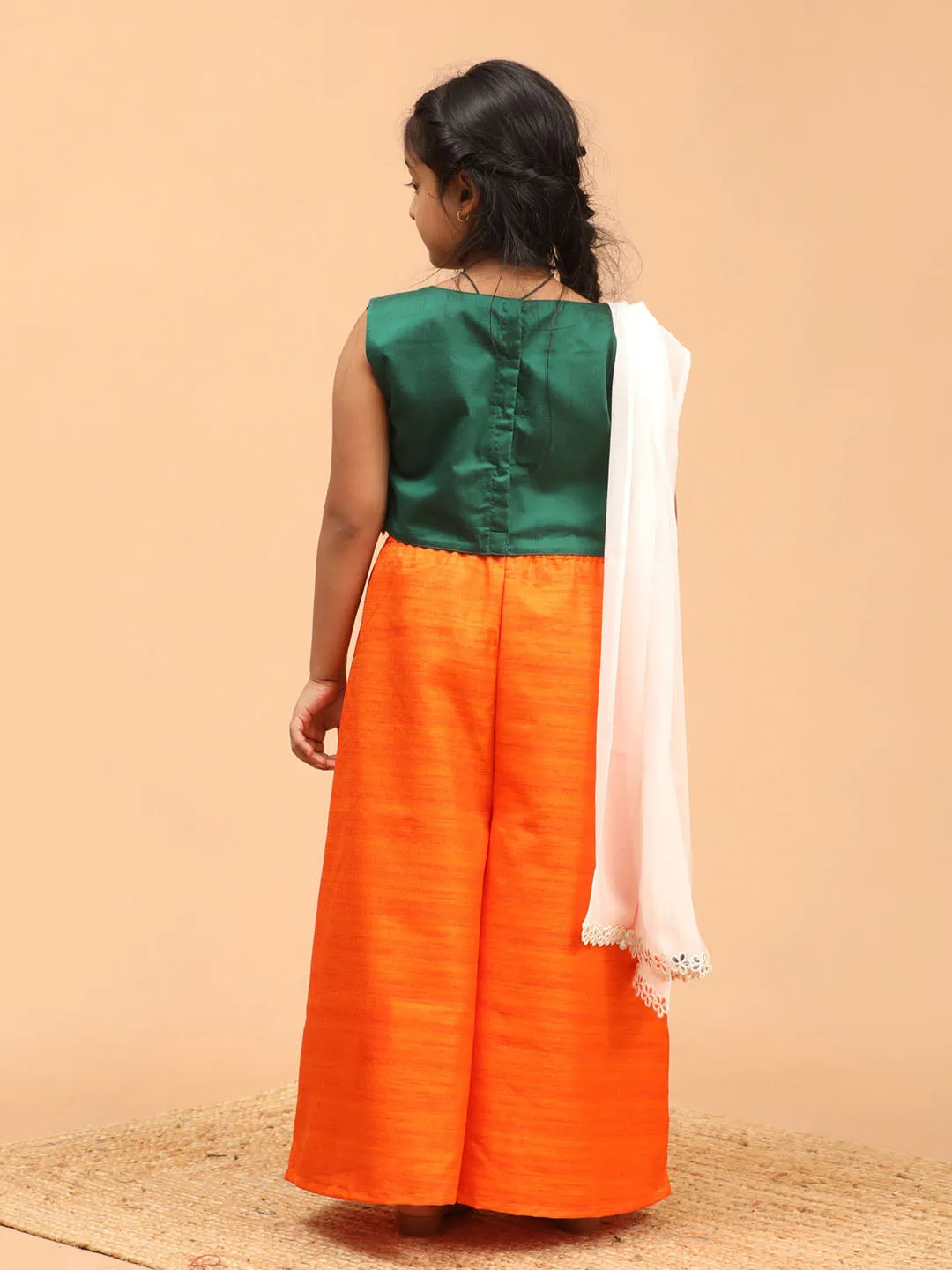 Jashvi Girl's Republic Day Special Palazzo Set