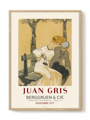 Juan Gris - Man and woman on bench