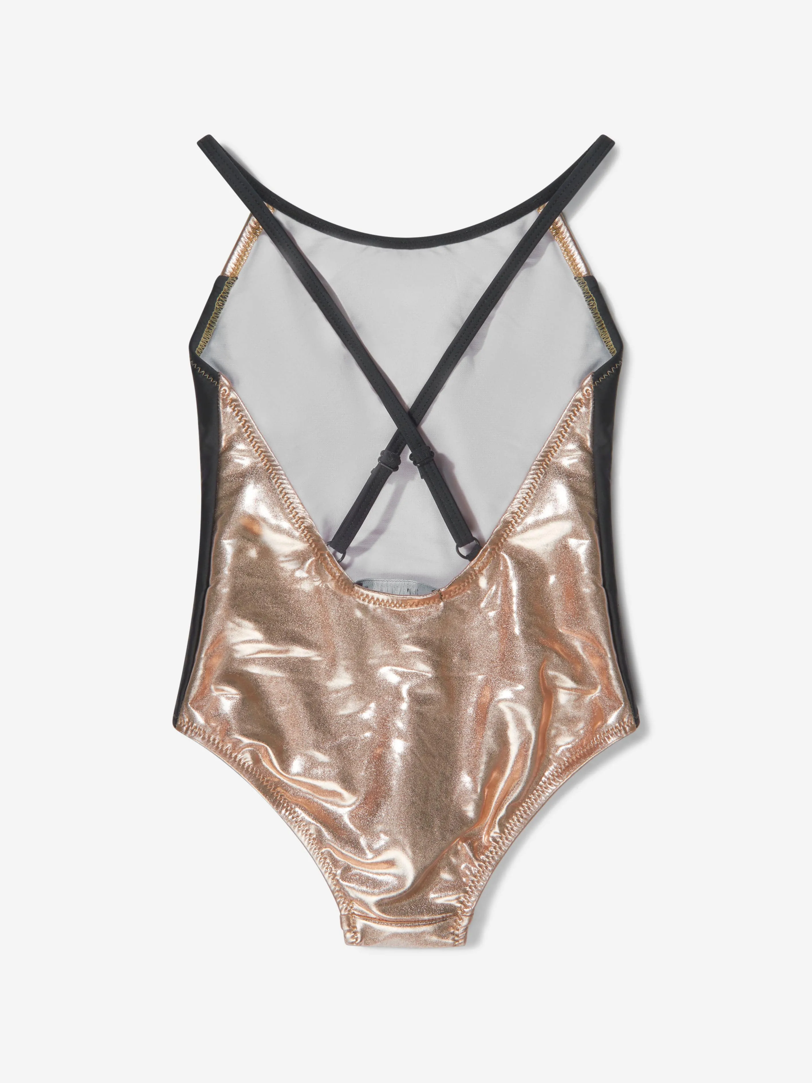 Karl Lagerfeld Girls Logo Print Swimsuit