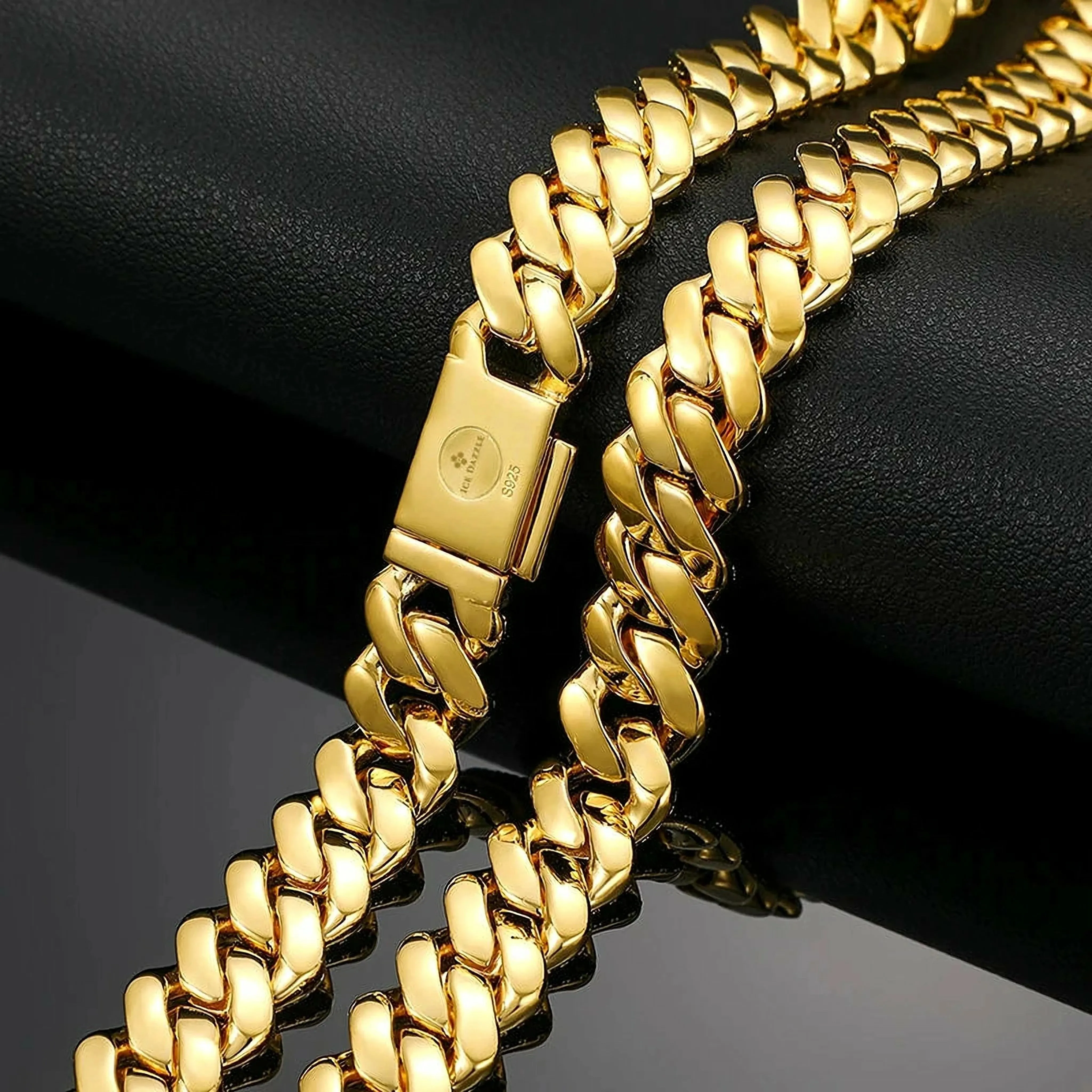 Lab Diamond Cuban Chain Necklace - 12mm