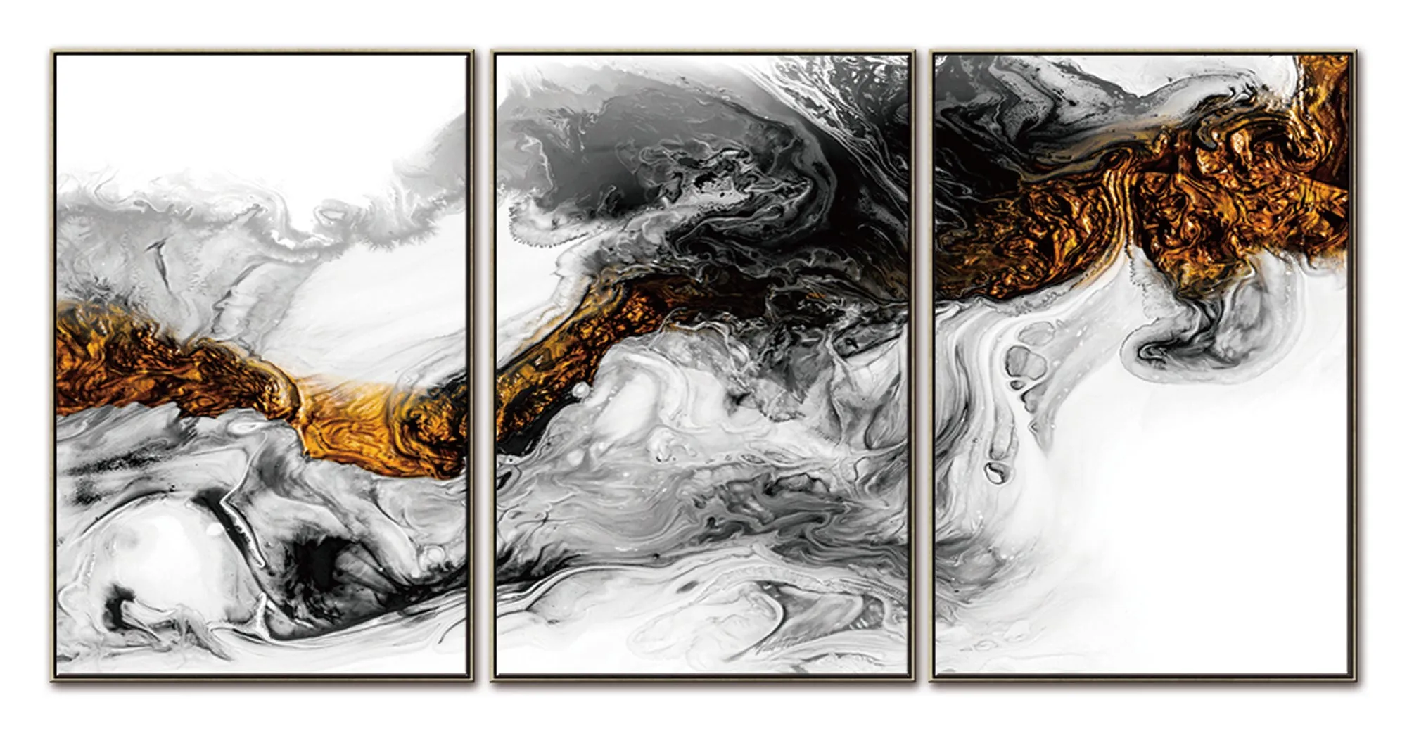 Light Energy Triptych Acrylic Wall Art