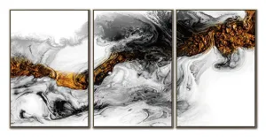 Light Energy Triptych Acrylic Wall Art