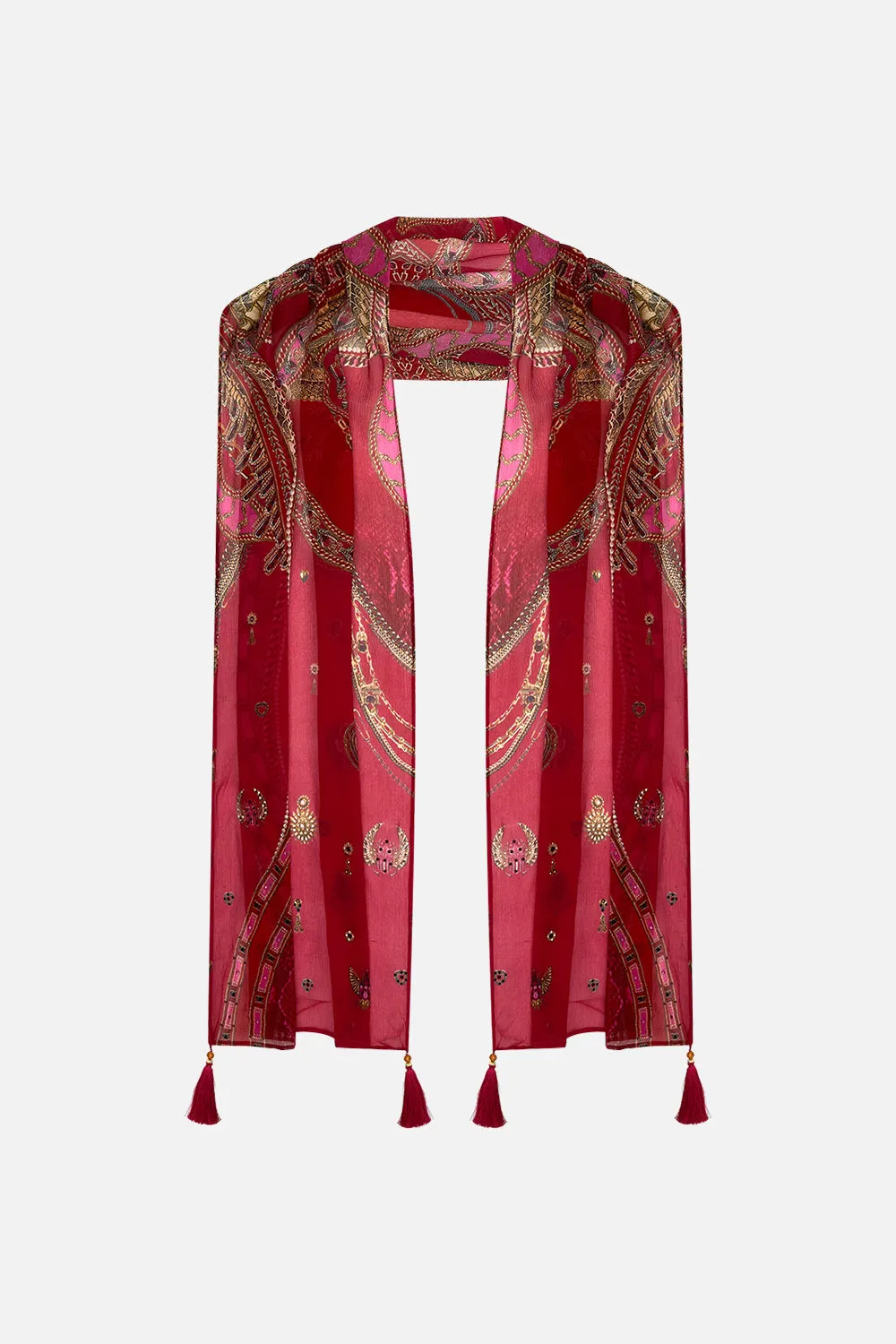 LONG SCARF KISSED BY A COBRA