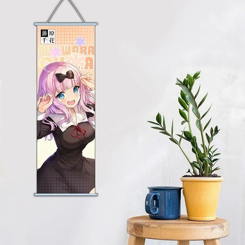 Love Is War Kaguya Fujiwara Anime Poster Wall Scroll | 70 x 25 Cms |