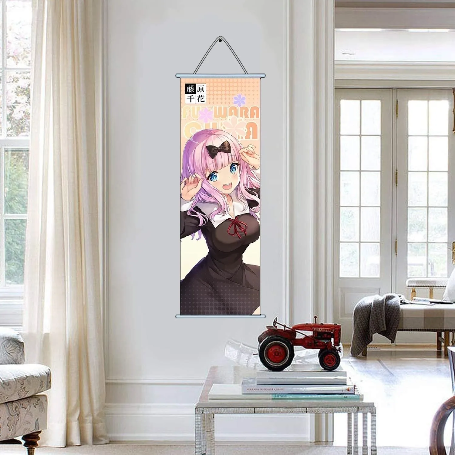 Love Is War Kaguya Fujiwara Anime Poster Wall Scroll | 70 x 25 Cms |