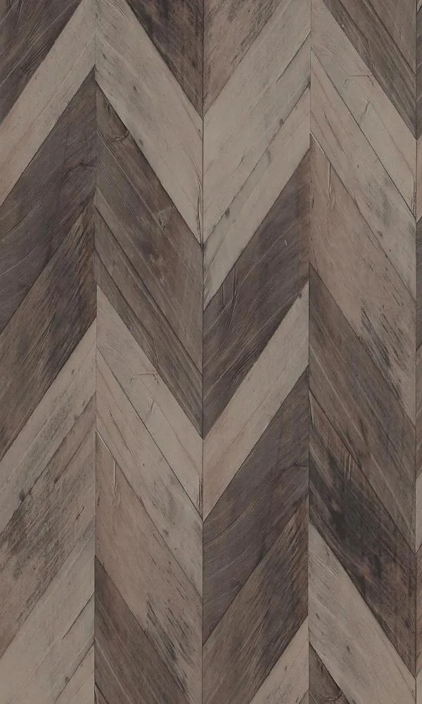 Modern Motifs Weathered Herringbone Wallpaper 217994